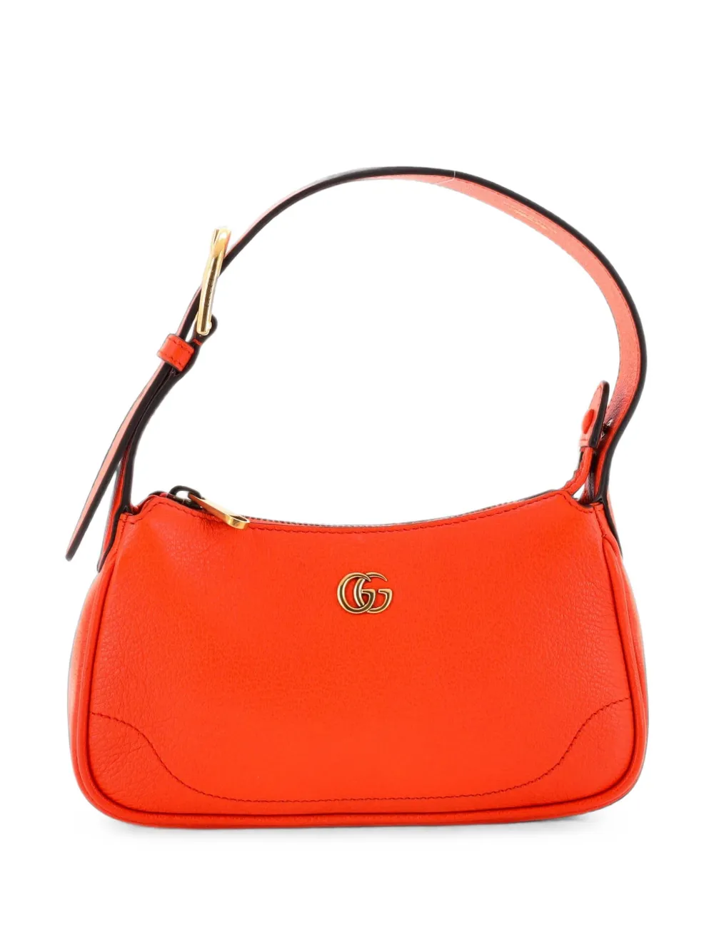 Gucci Pre-Owned Aphrodite Leather Mini shoulder bag - Arancione