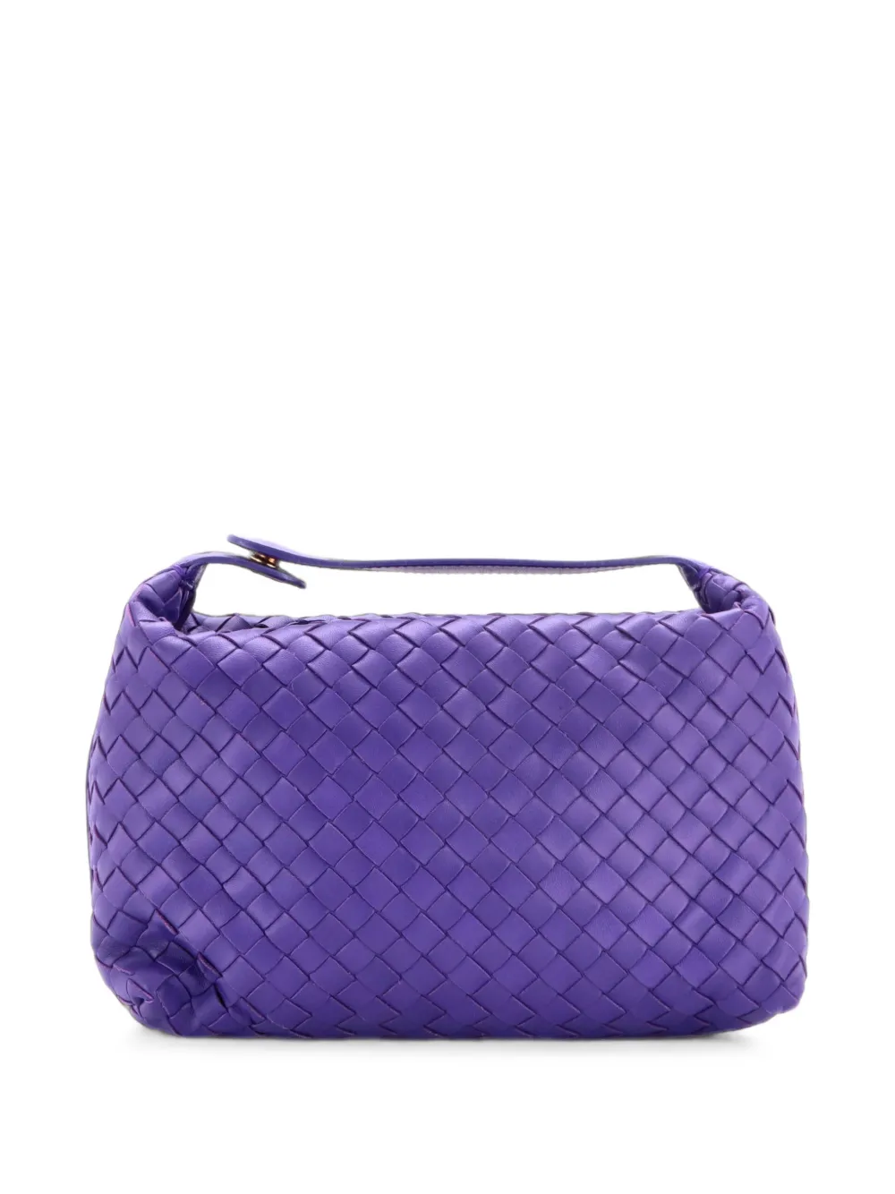 Bottega Veneta Pre-Owned Cosmetic Handle Case Intrecciato Nappa Large pouch - Viola