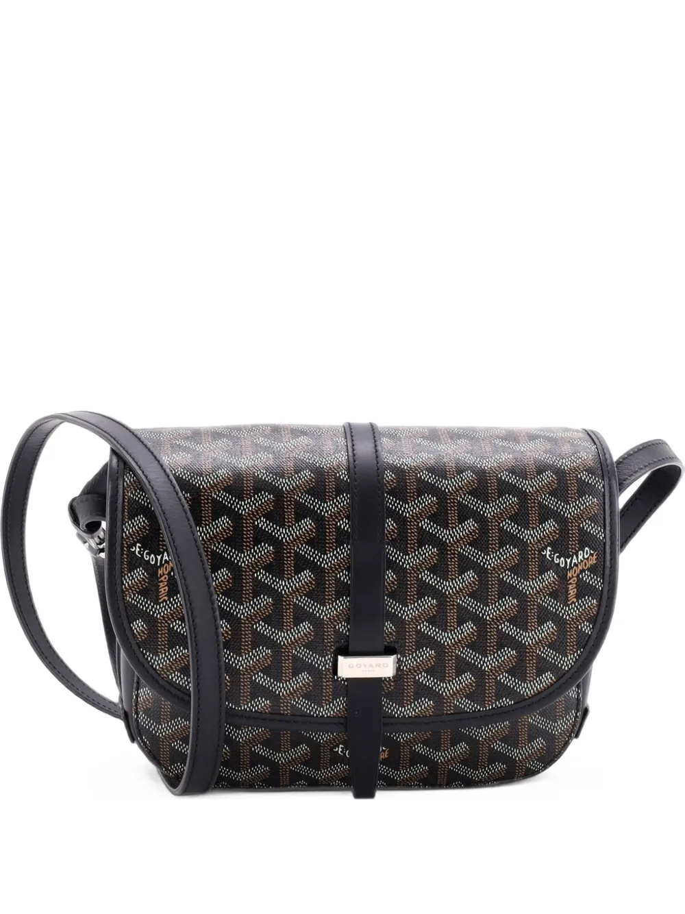 Goyard Pre-Owned Belvedere II Messenger Bag Coated Canvas PM crossbody bag - Nero