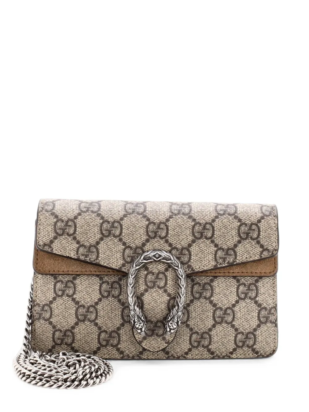 Gucci Pre-Owned Dionysus Bag GG Coated Canvas Super Mini crossbody bag - Marrone