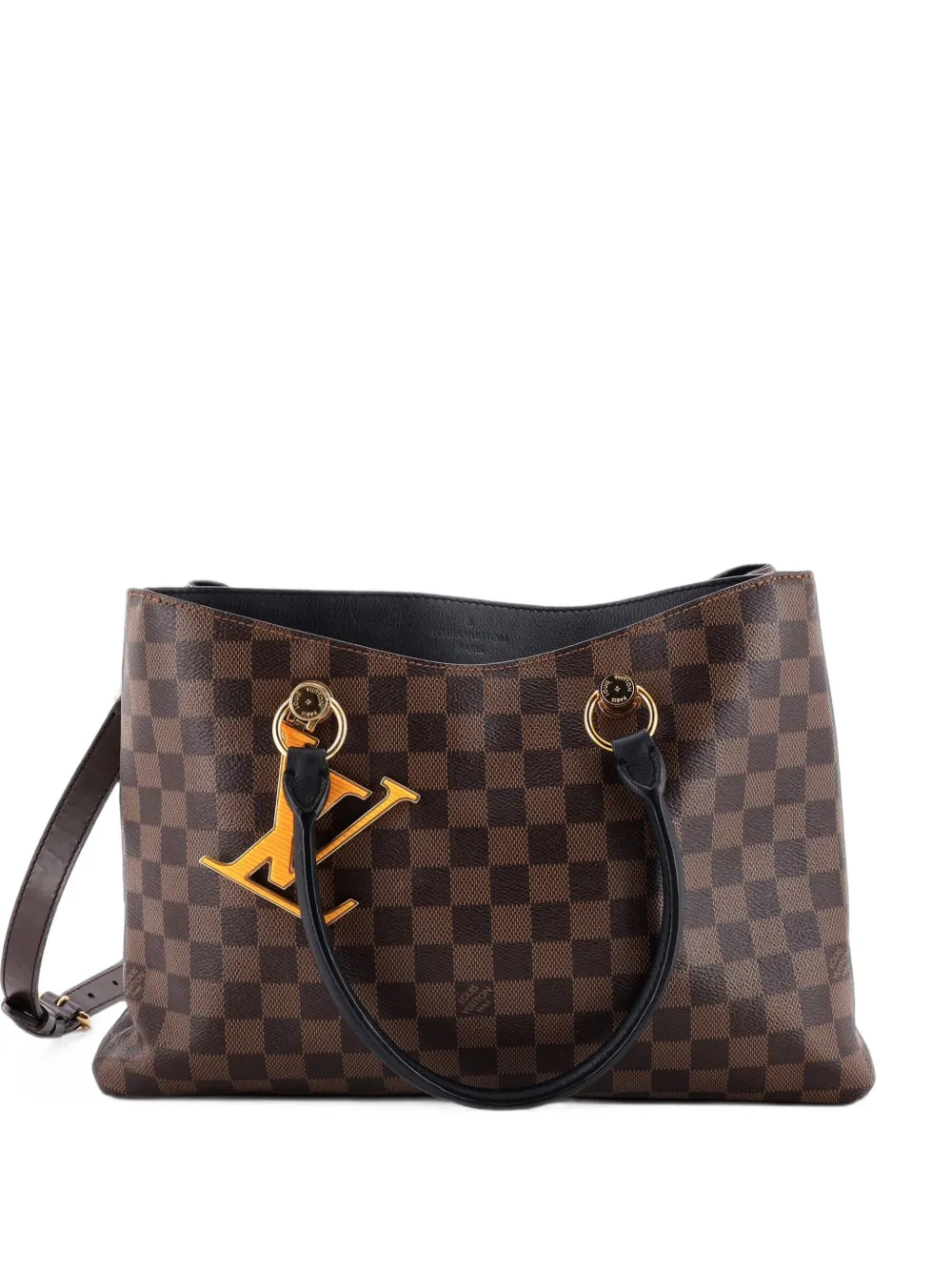 Louis Vuitton Pre-Owned LV Riverside Handbag Damier with Leather tote bag - Schwarz