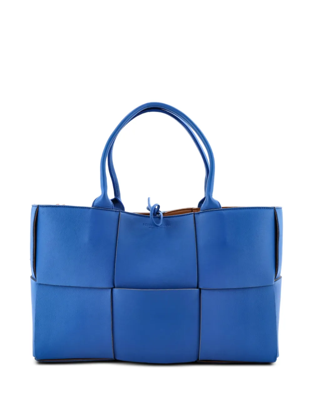 Bottega Veneta Pre-Owned Arco Maxi Intrecciato Leather Medium tote bag - Blau