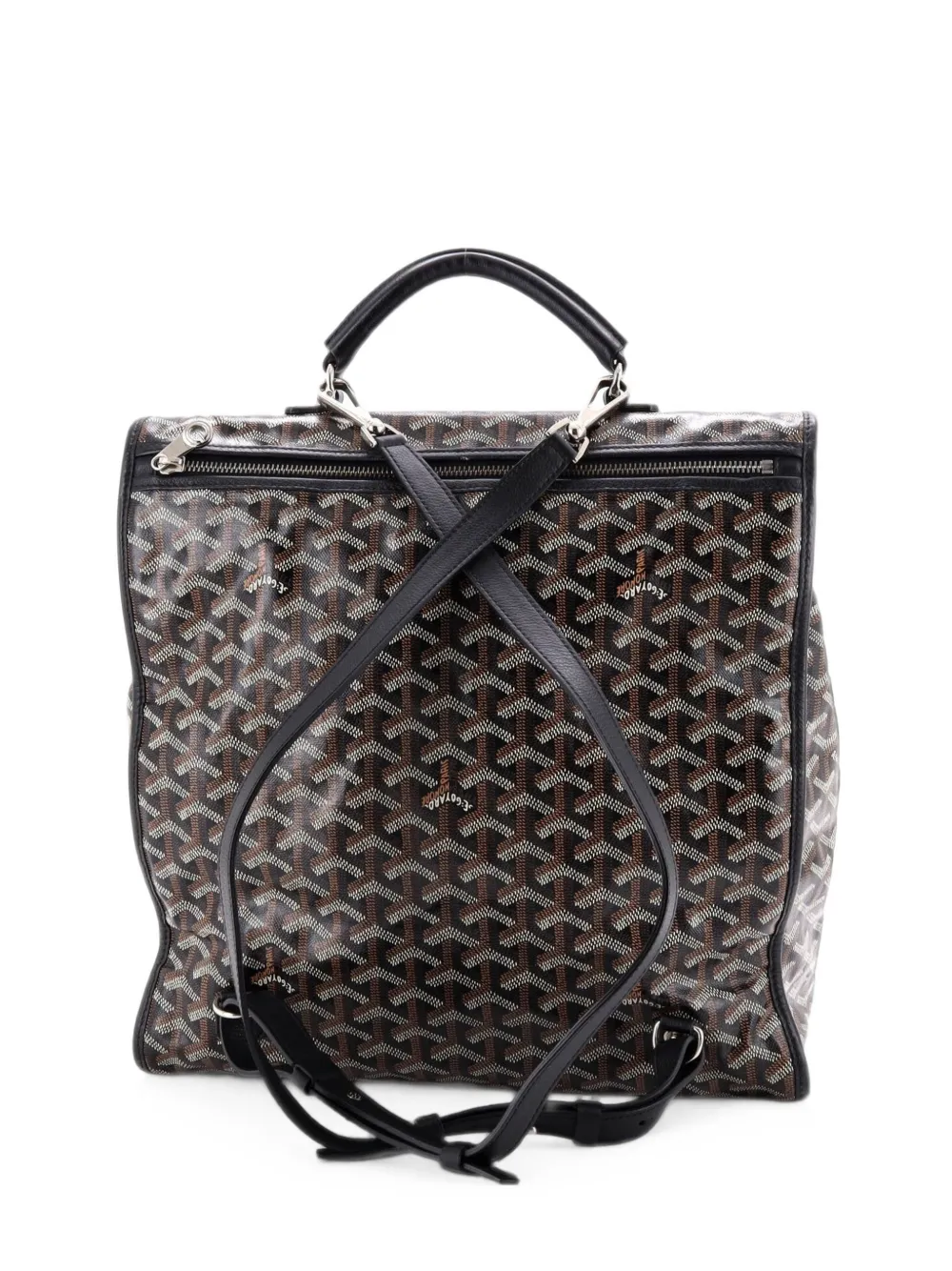 Goyard Pre-Owned Saint Leger Briefcase Coated Canvas backpack - Nero
