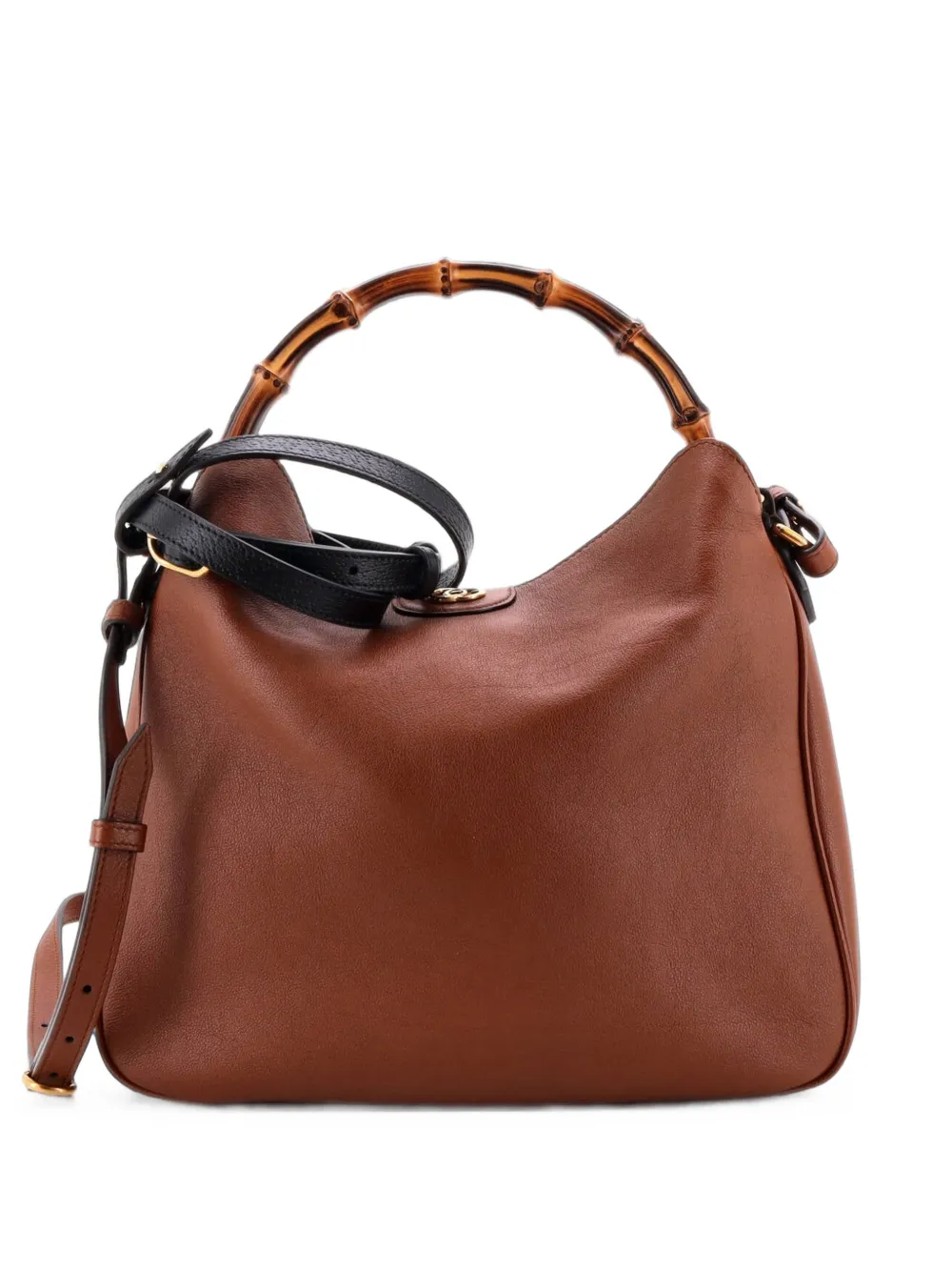Gucci Pre-Owned Diana NM Bamboo Leather Medium shoulder bag - Marrone