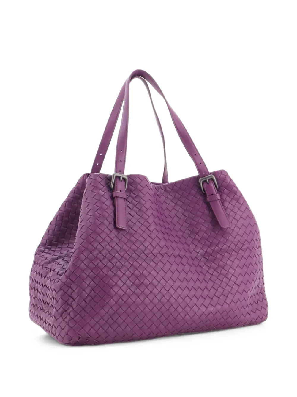 Bottega Veneta Pre-Owned A-Shape Intrecciato Nappa Large tote bag - Viola