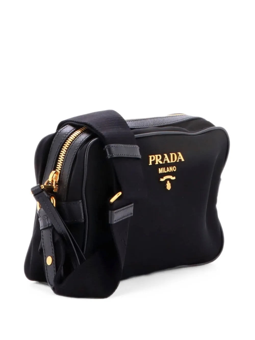 Prada Pre-Owned Camera Bag Tessuto Medium crossbody bag - Nero