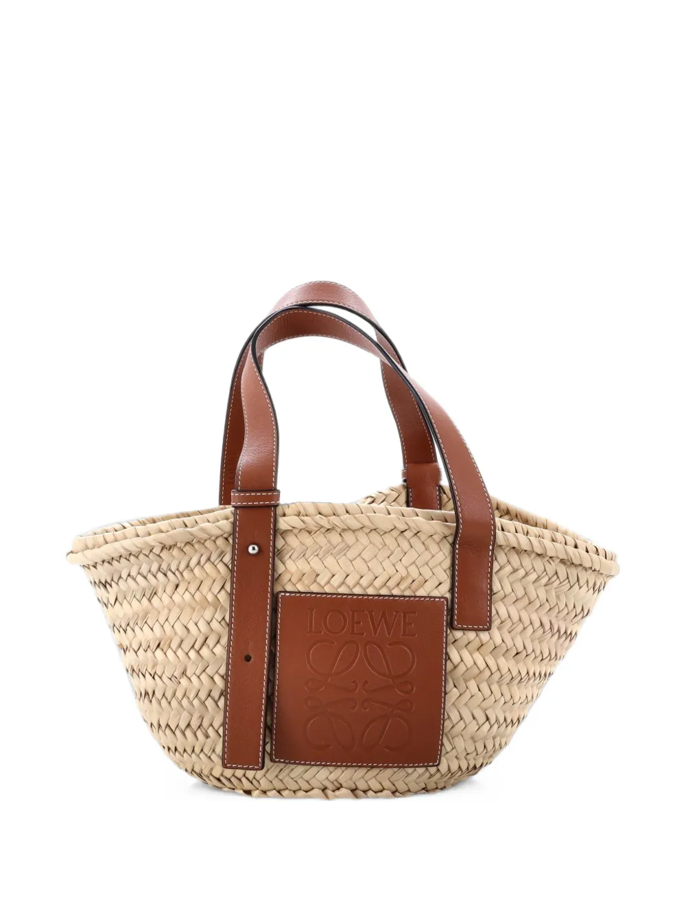 Loewe Pre-Owned Basket Raffia Small tote bag - Toni neutri