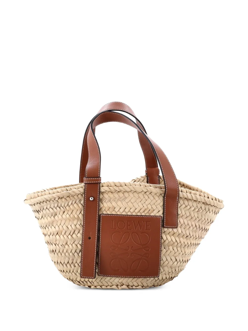 Loewe Pre-Owned Basket Raffia Small tote bag - Toni neutri