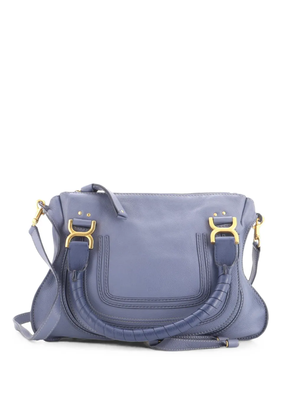 Chloé Pre-Owned Marcie Leather Medium satchel - Blu