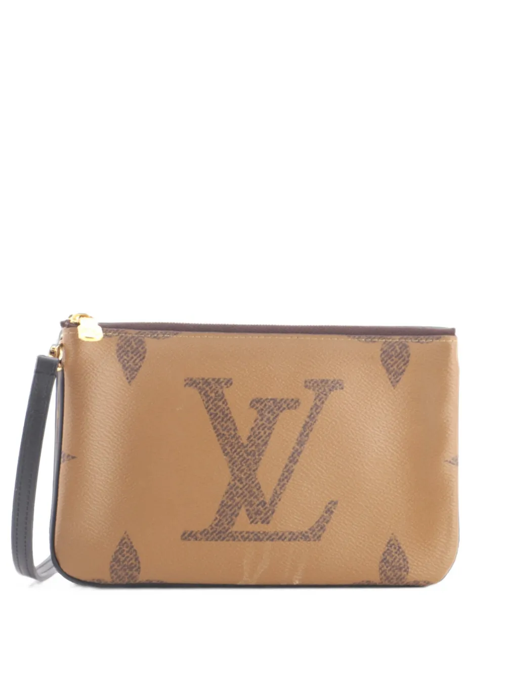 Louis Vuitton Pre-Owned Double Zip Pochette Reverse Monogram Giant clutch bag - Marrone