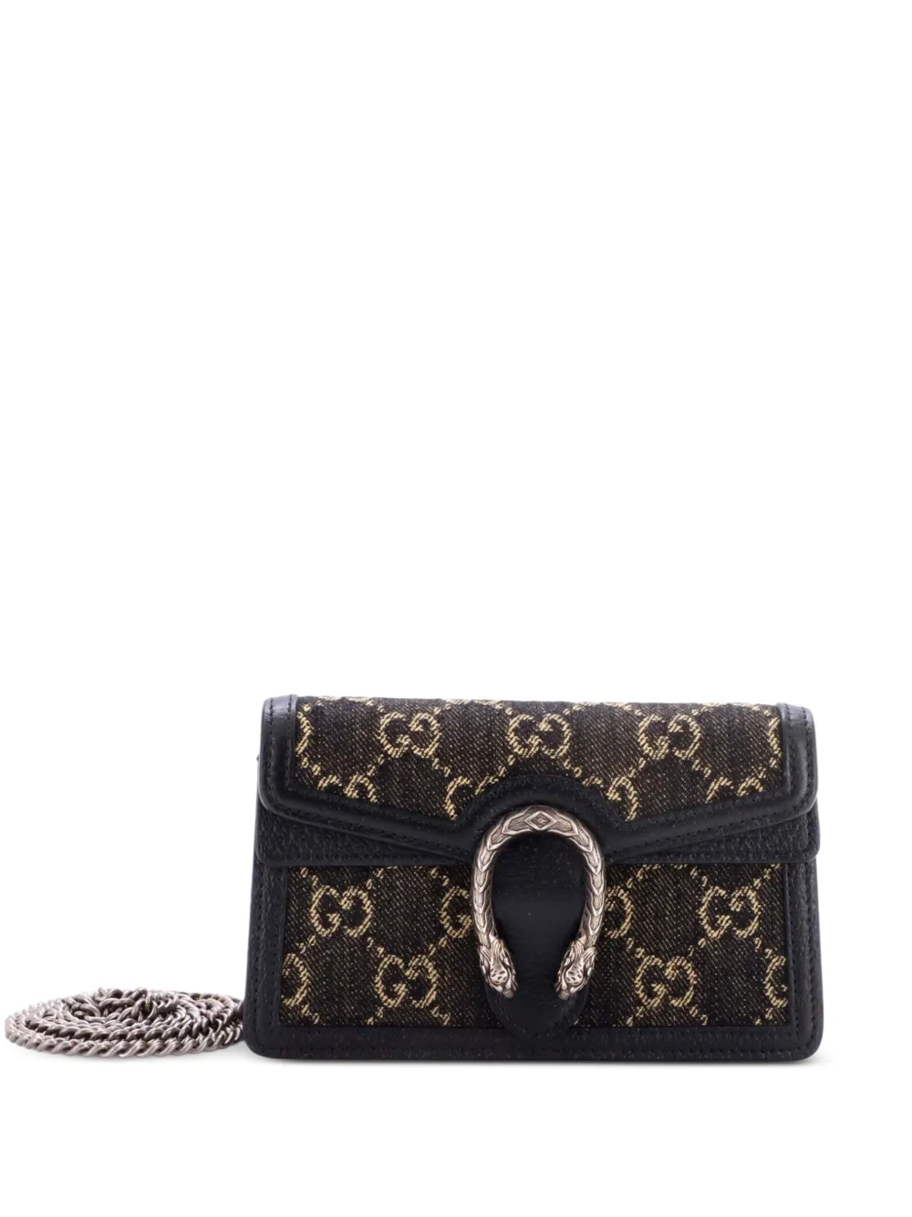 Gucci Pre-Owned Supper mini Dionysus Umhängetasche aus GG-Denim - Schwarz