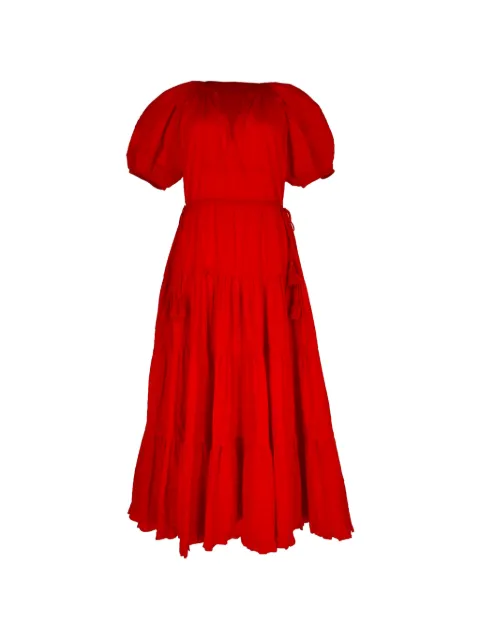 Ulla Johnson Puffed-sleeve tiered dress