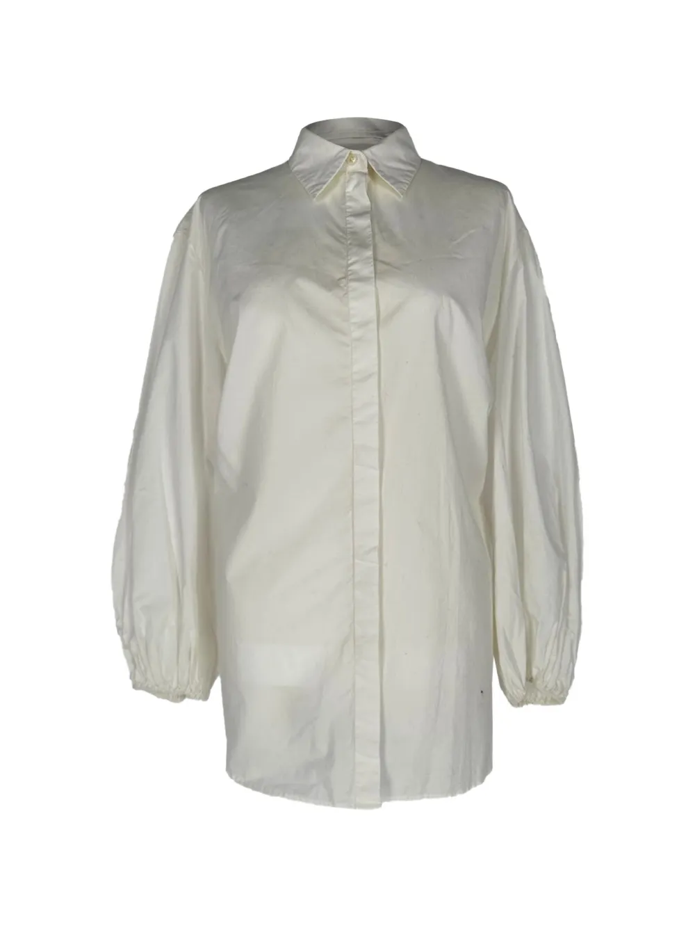 Pre-owned The Row Button-down Blouse In White