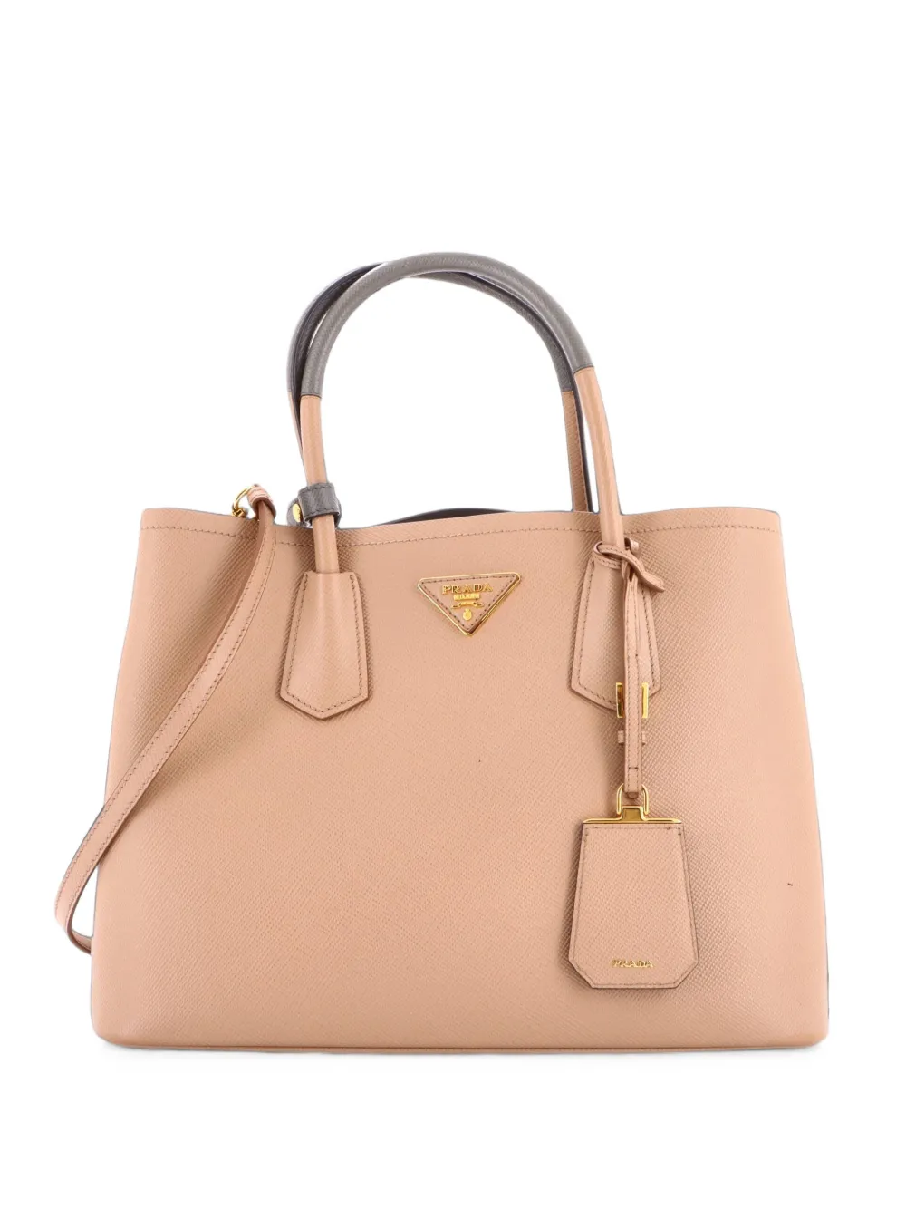 Prada Pre-Owned Cuir Double Saffiano Leather Medium tote bag - Toni neutri