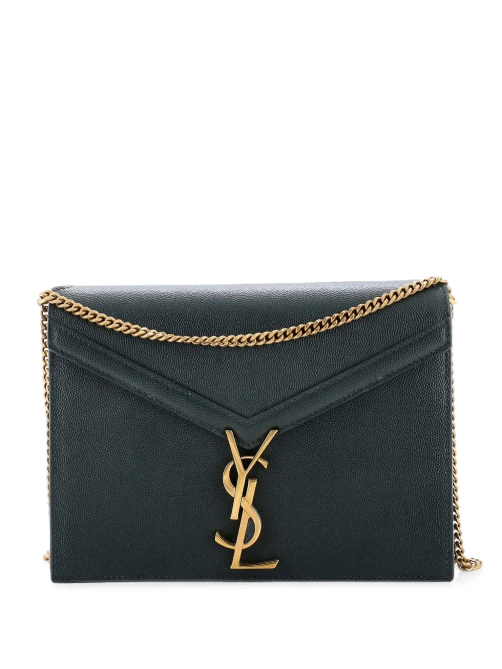 Saint Laurent Pre-Owned Cassandra Chain Shoulder Bag Leather Small crossbody bag - Verde