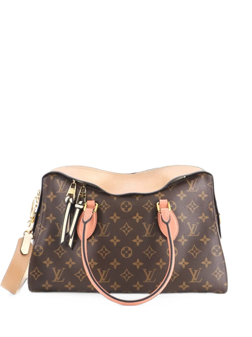 Louis Vuitton Pre-Owned Tuileries Handbag Monogram Canvas with Leather satchel - Marrone