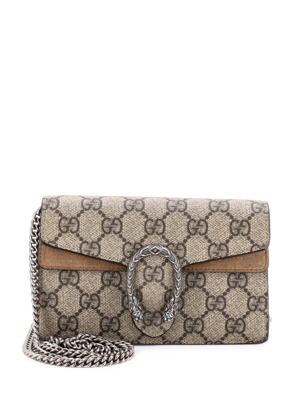 Gucci Pre-Owned Dionysus Bag GG Coated Canvas Super Mini crossbody bag - Marrone