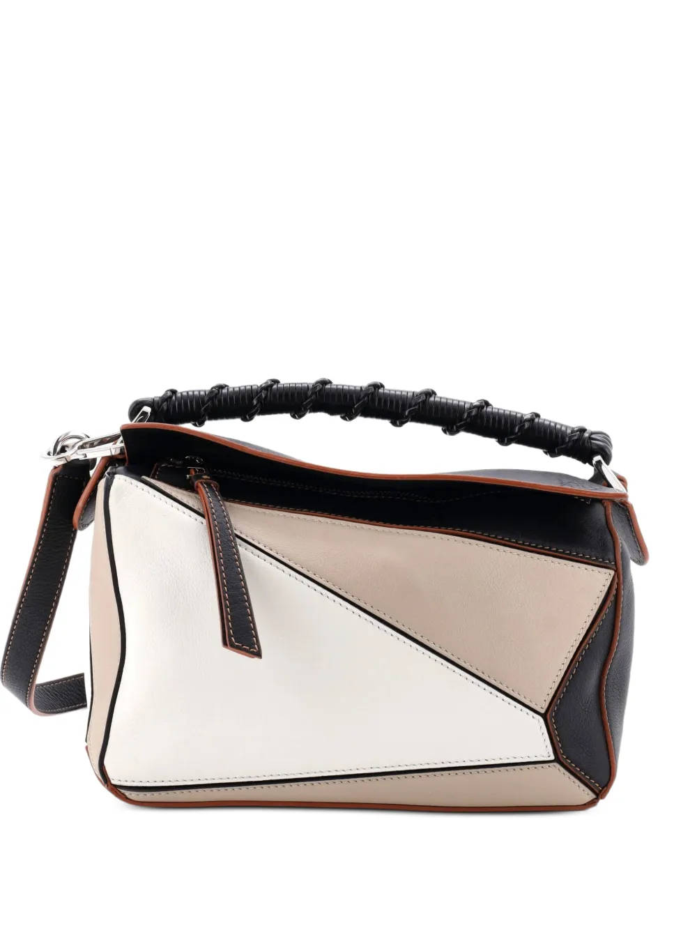 Loewe Pre-Owned Puzzle Edge Bag Leather Small crossbody bag - Black