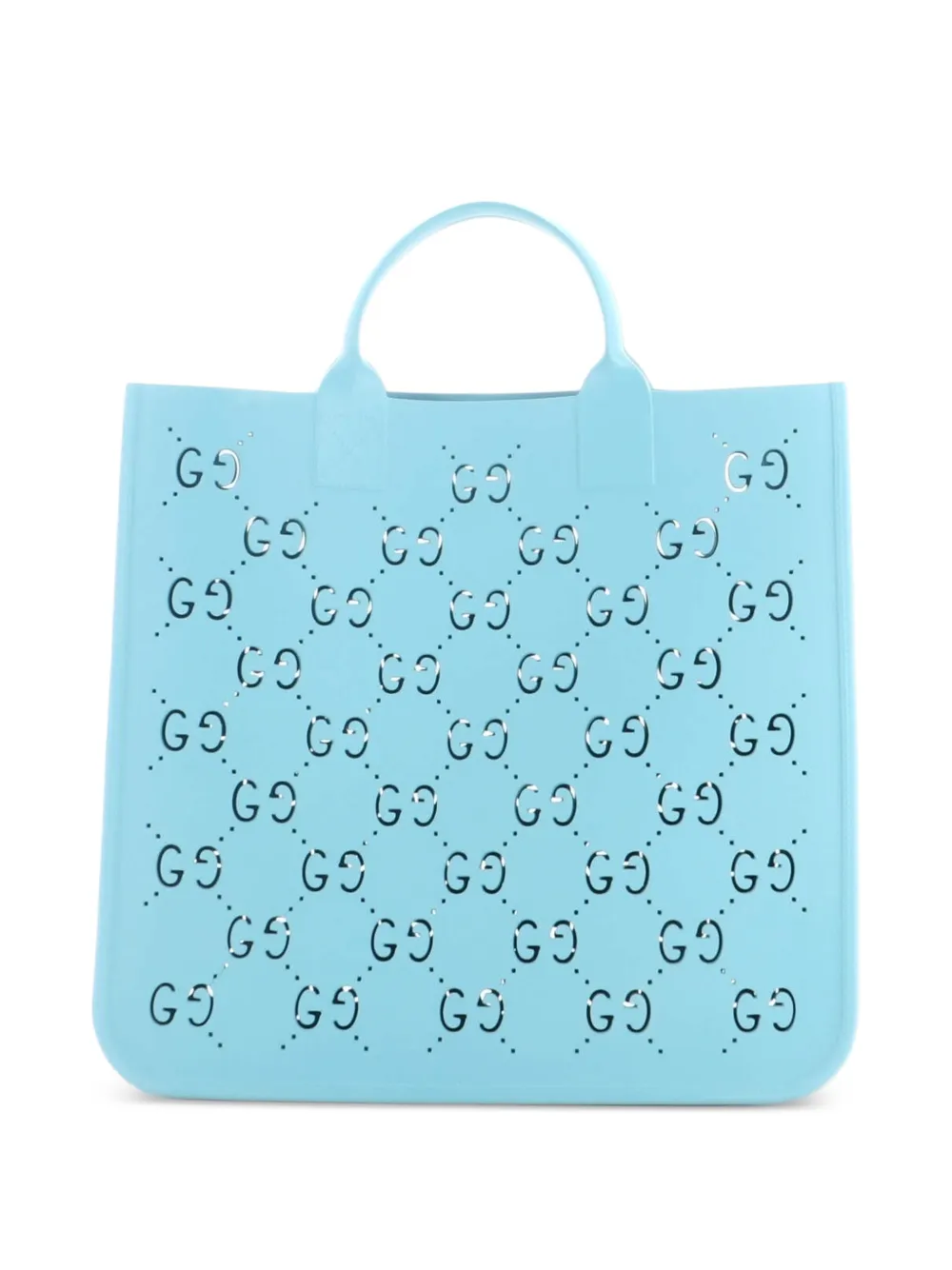 Gucci Pre-Owned cabas Kid's en caoutchouc perforé - Bleu