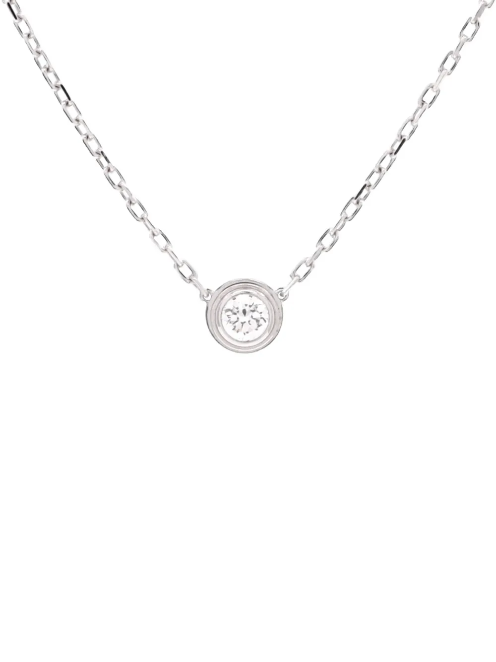 Cartier Cartier D'Amour Pendant 18K White Gold with Diamond Large necklace - Argento