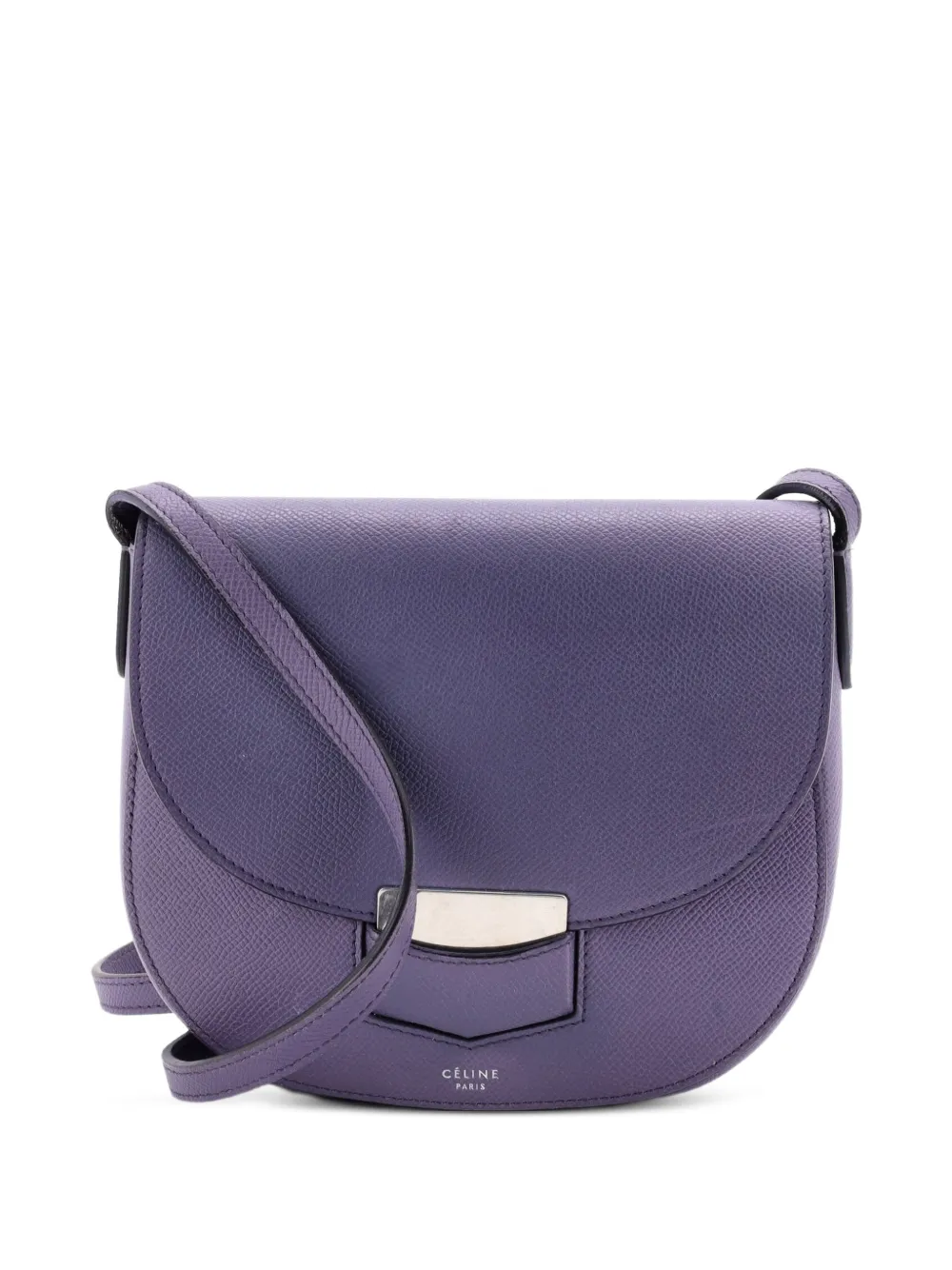Celine Pre-Owned Trotteur Grainy Leather Small crossbody bag - Viola