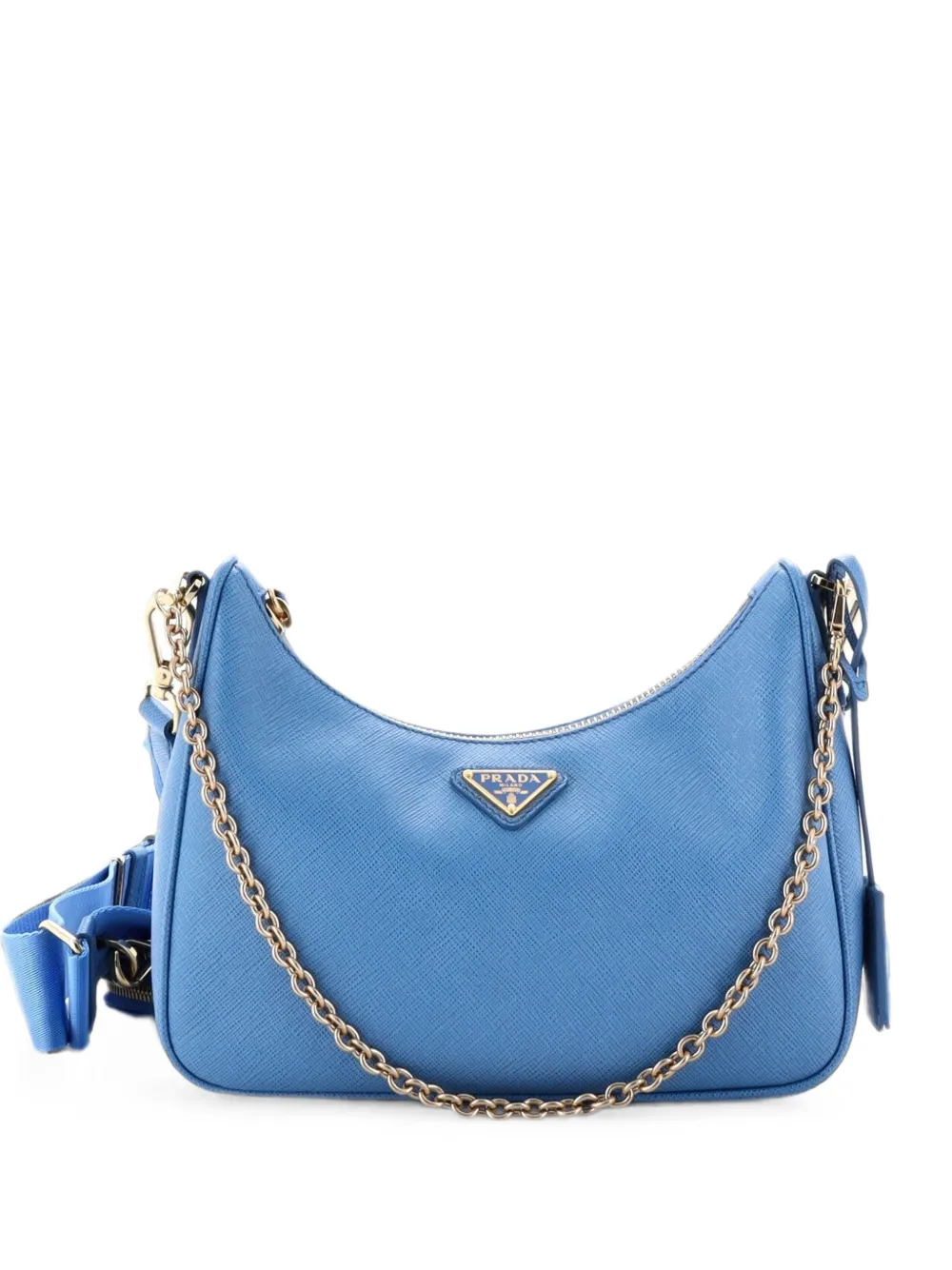 Prada Pre-Owned Re-Edition 2005 Shoulder Bag Saffiano Leather Small crossbody bag - Blu