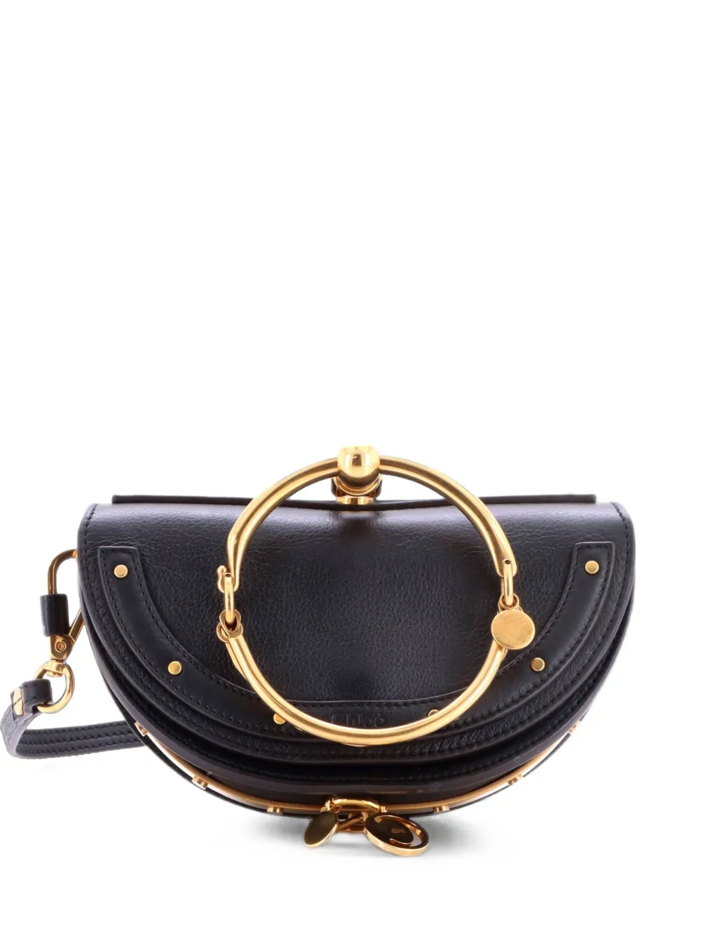 Chloé Pre-Owned Nile Leather Mini crossbody bag - Nero