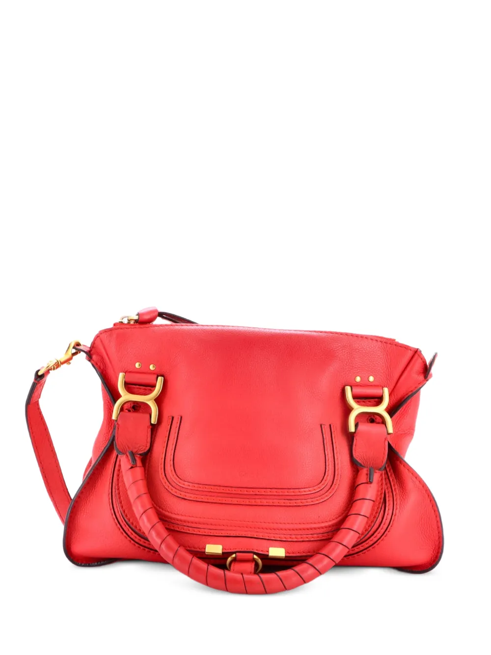 Chloé Pre-Owned Marcie Leather Medium satchel - Red