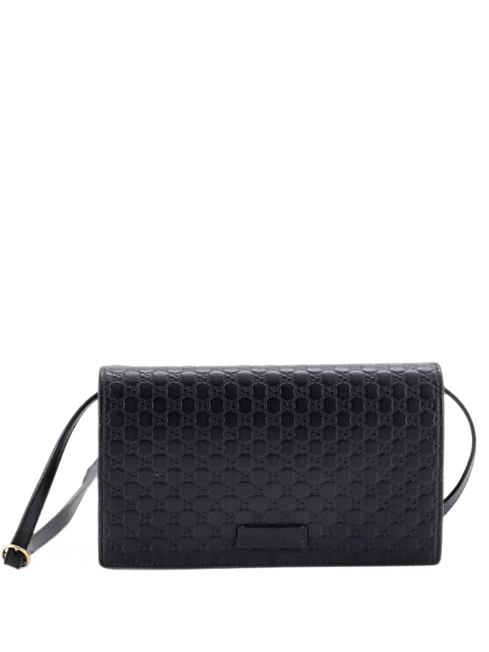 Gucci Pre-Owned Wallet on Strap Microguccissima Leather crossbody bag - Nero
