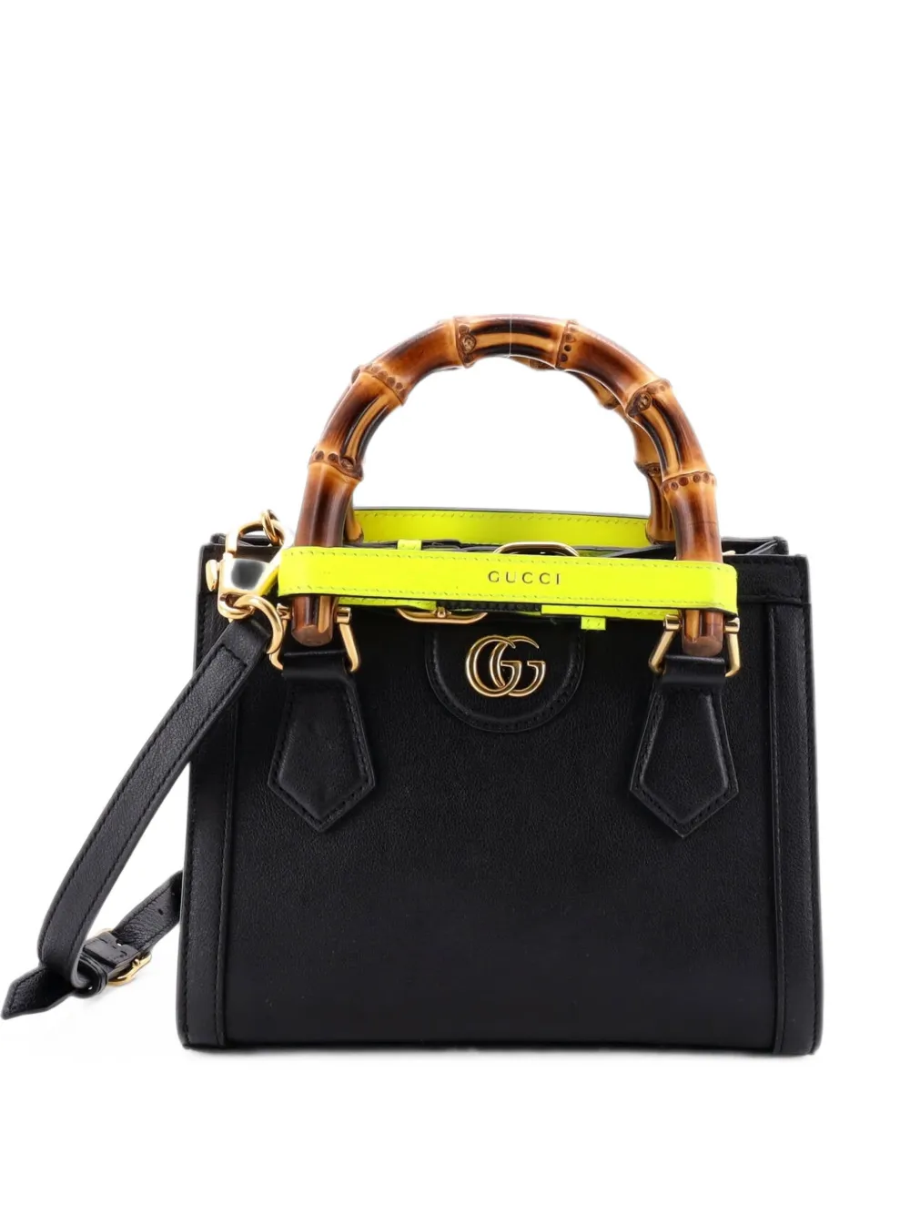 Gucci Pre-Owned Mini Diana NM Bamboo Handle Tote Bag - Schwarz
