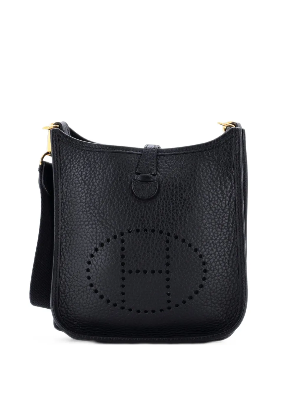 Hermès Pre-Owned Evelyne Bag Gen III Clemence TPM crossbody bag - Nero