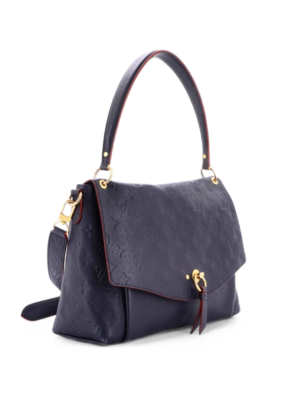 Louis Vuitton Pre-Owned Blanche Handbag Monogram Empreinte Leather MM satchel - Blu