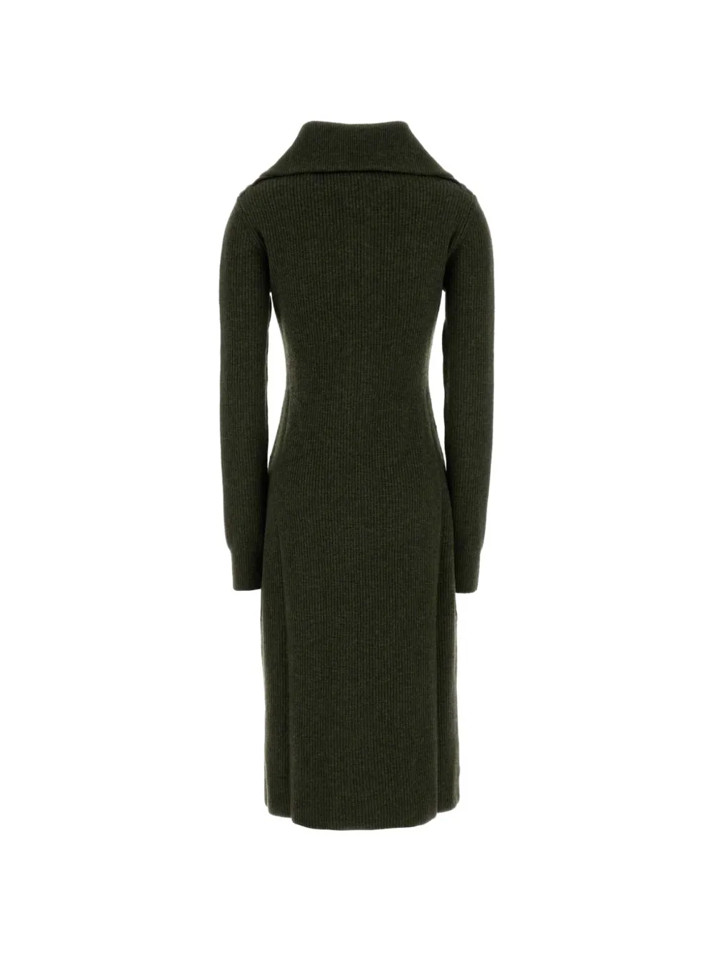 ZIMMERMANN Valiant Ribbed-knit Long Cardigan in Green, view 2