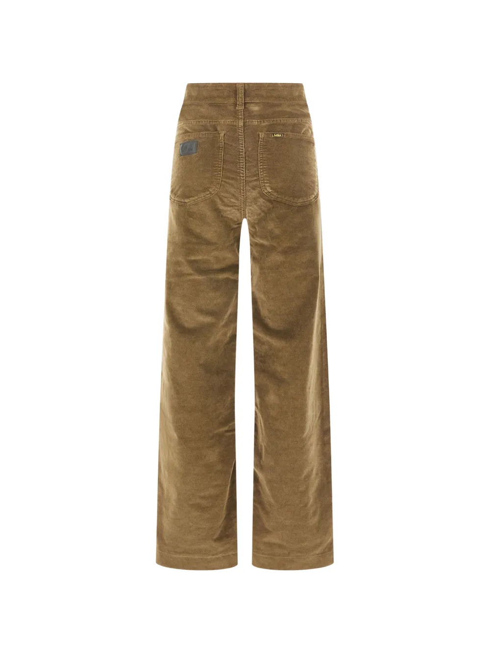 LOIS JEANS Ribfluwelen broek met wijde pijpen Bruin