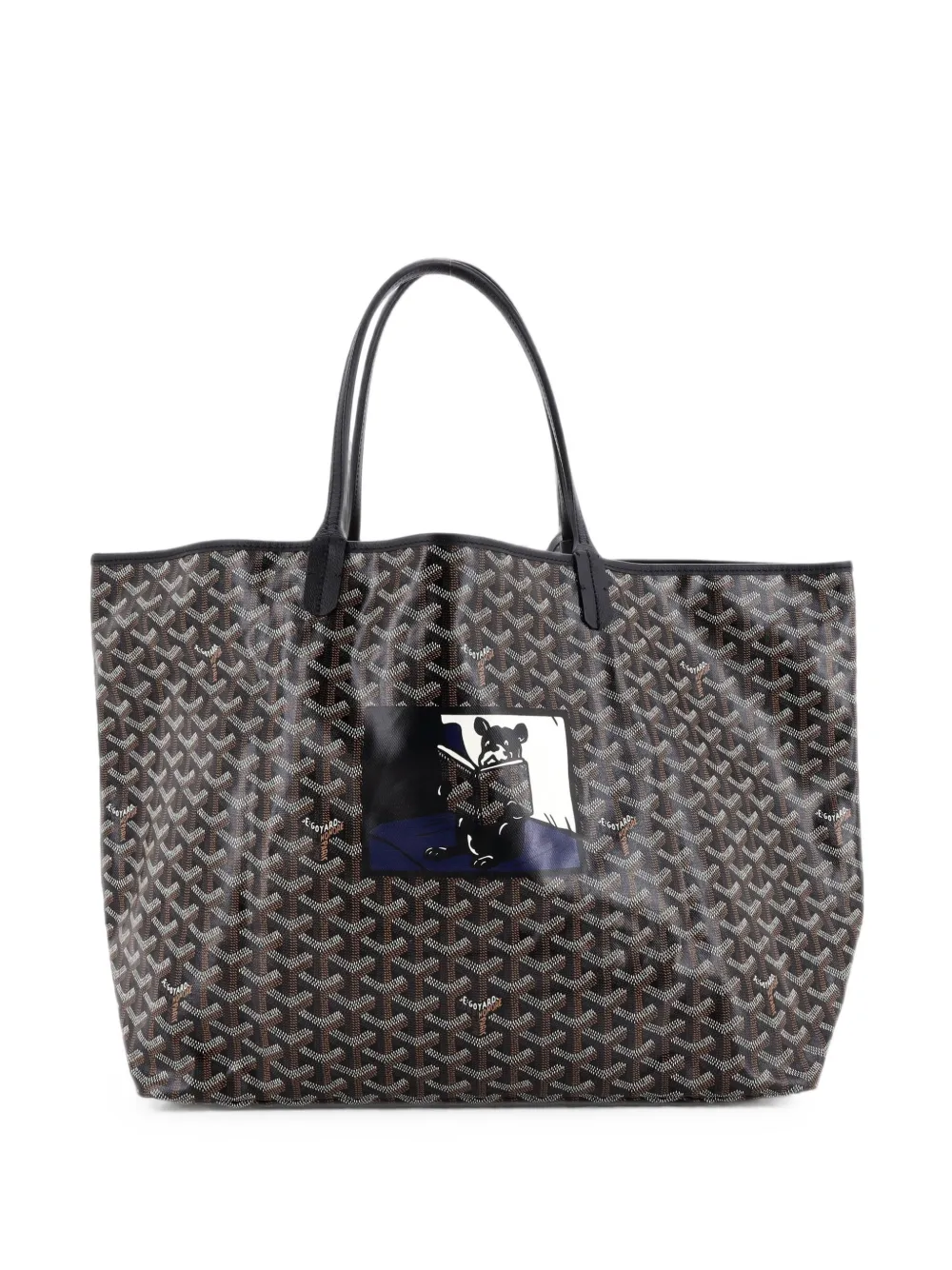 Goyard Pre-Owned Saint Louis Printed Coated Canvas GM tote bag - Nero