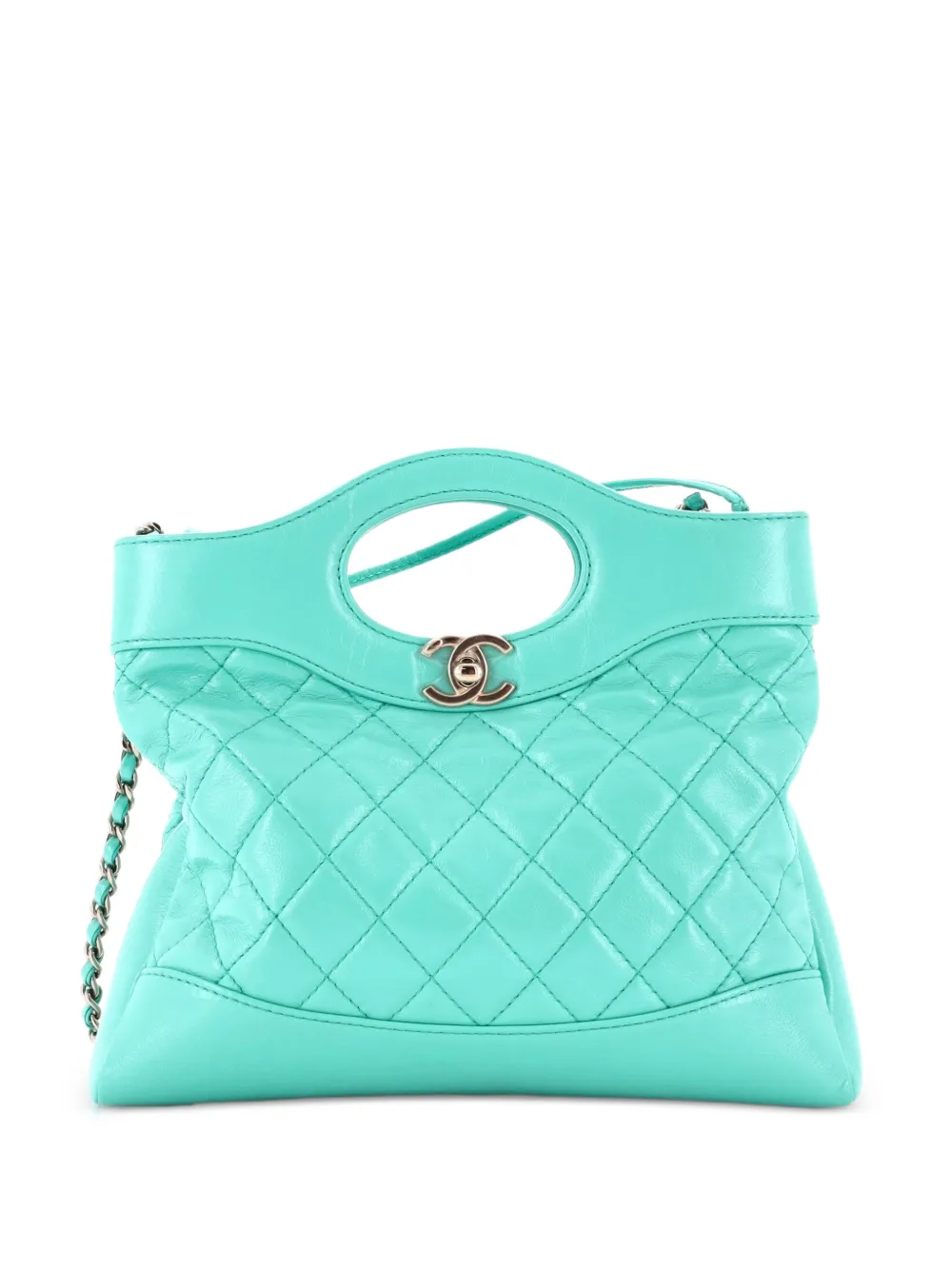 CHANEL Pre-Owned 31 Shopping Bag Quilted Lambskin Small shoulder bag - Blu