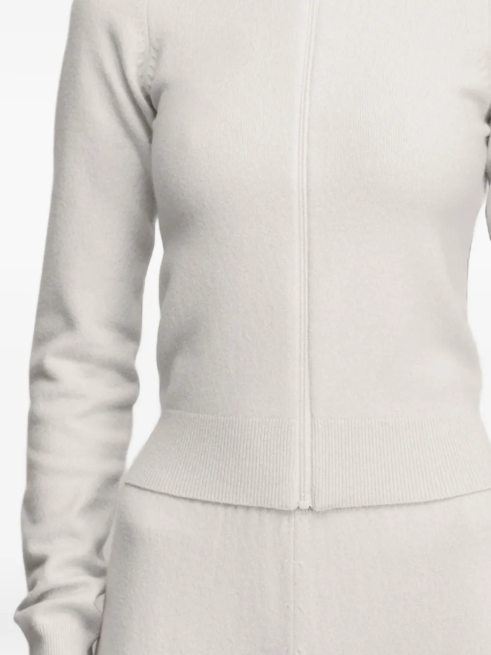extreme cashmere Tangerine vest met rits Grijs