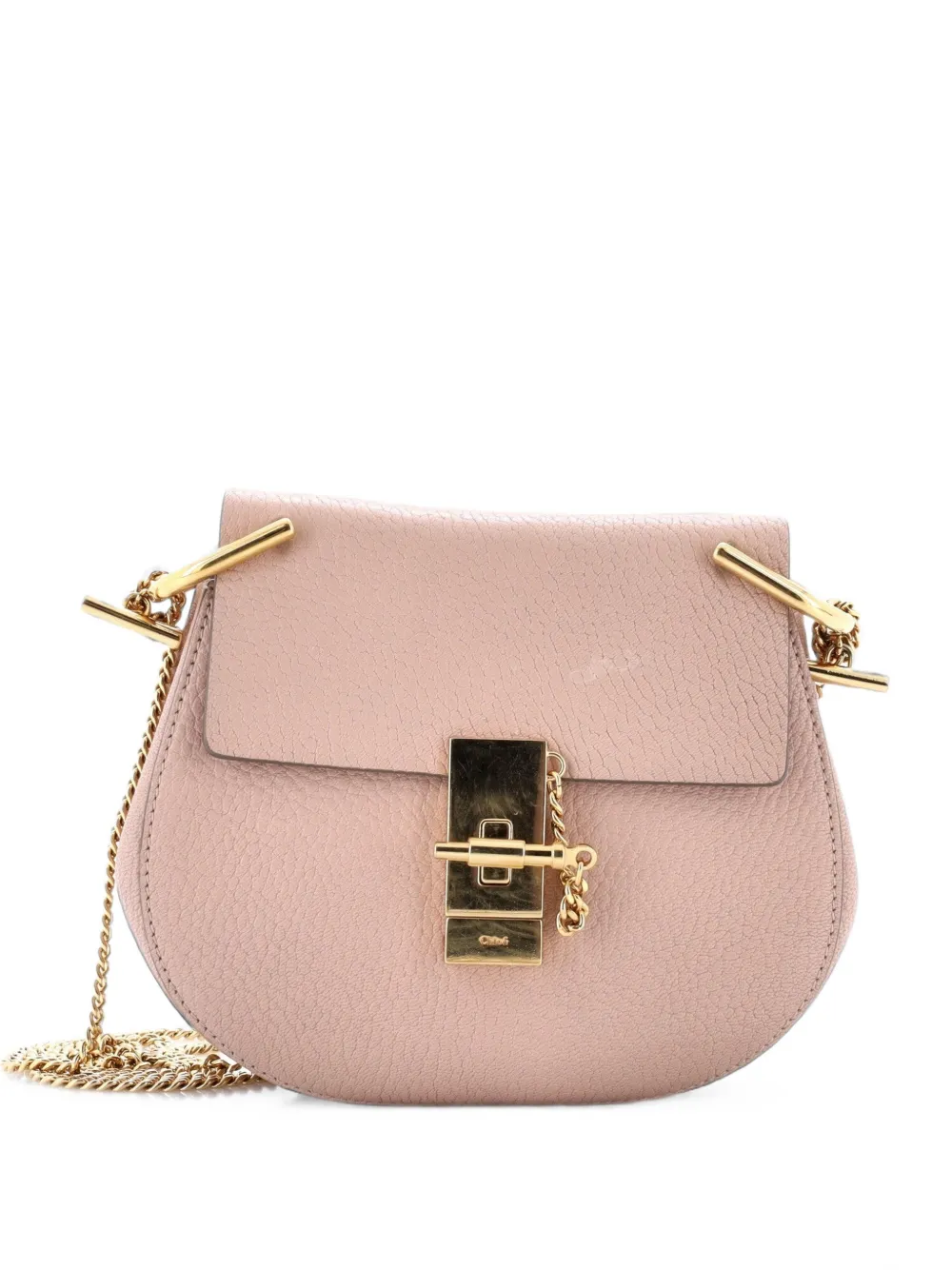 Chloé Pre-Owned Drew Leather Mini crossbody bag - Rosa