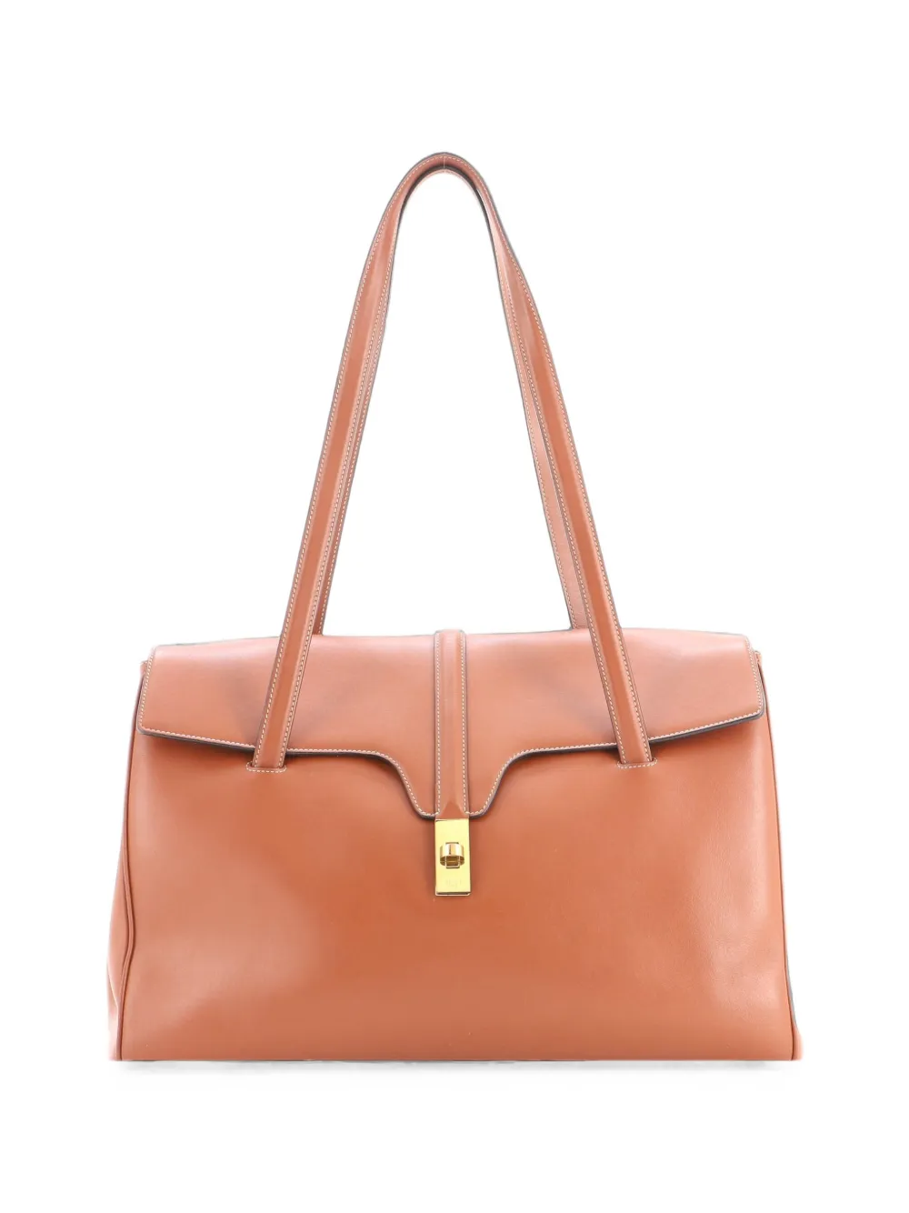 Celine Pre-Owned Soft 16 Bag Smooth Calfskin Large shoulder bag - Marrone