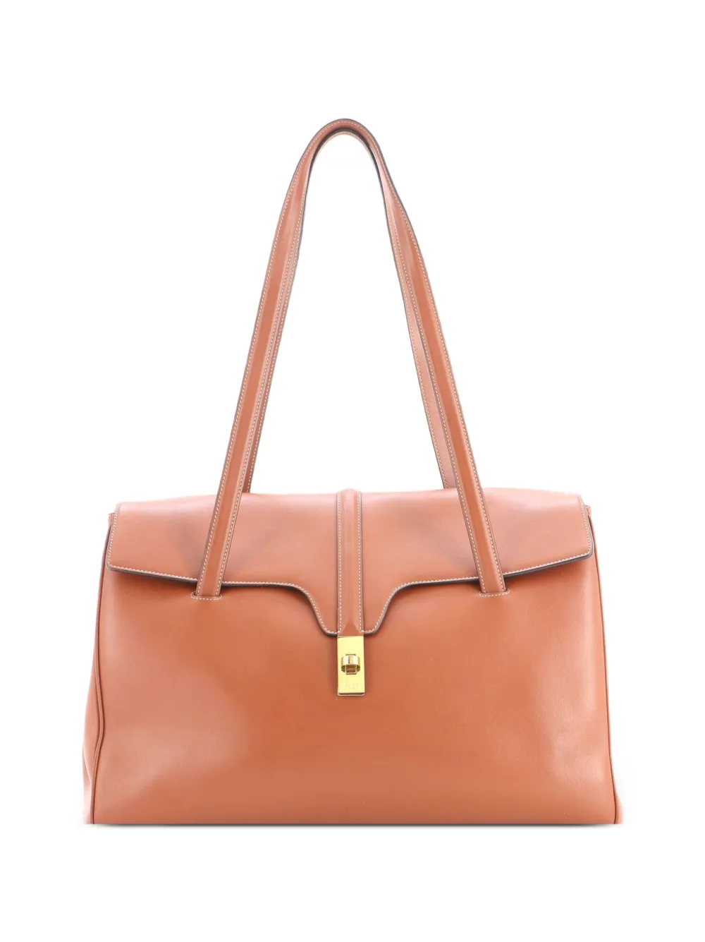Celine Pre-Owned Soft 16 Bag Smooth Calfskin Large shoulder bag - Braun