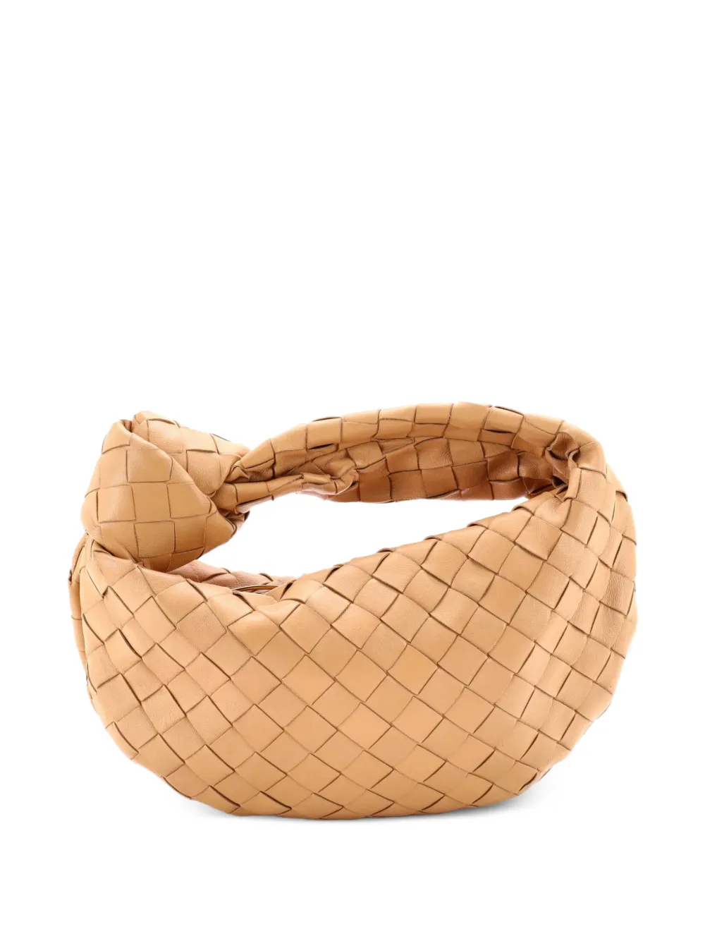 Bottega Veneta Pre-Owned Mini BV Jodie Intrecciato Tasche aus Nappaleder - Nude