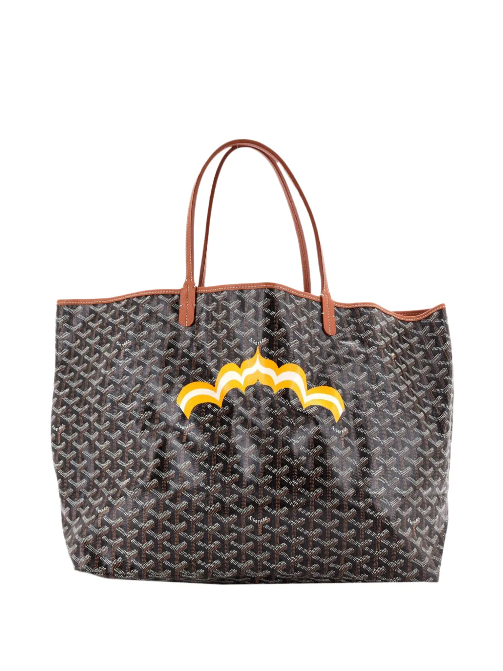 Goyard Pre-Owned Saint Louis Printed Coated Canvas GM tote bag - Marrone