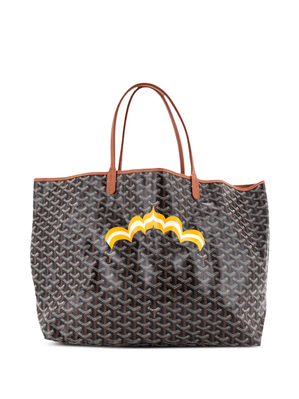 Goyard Pre-Owned Saint Louis Printed Coated Canvas GM tote bag - Marrone