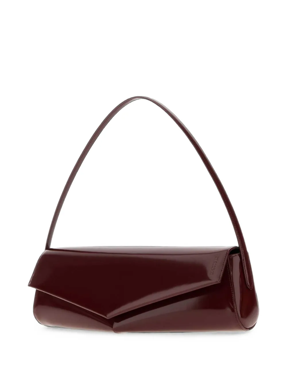 Jil Sander Kante leren schoudertas Rood