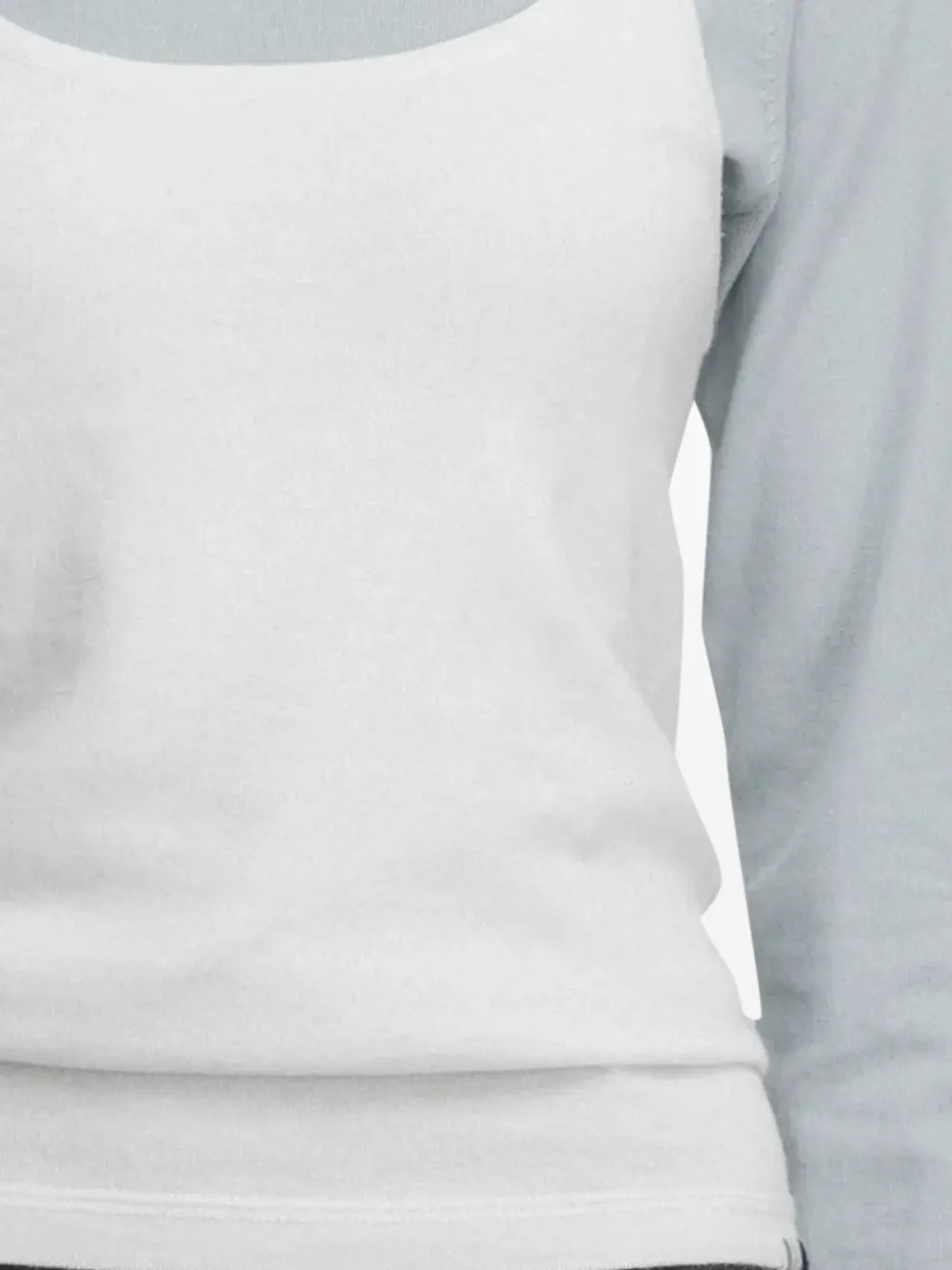extreme cashmere Britney Camisole Top in White, view 2