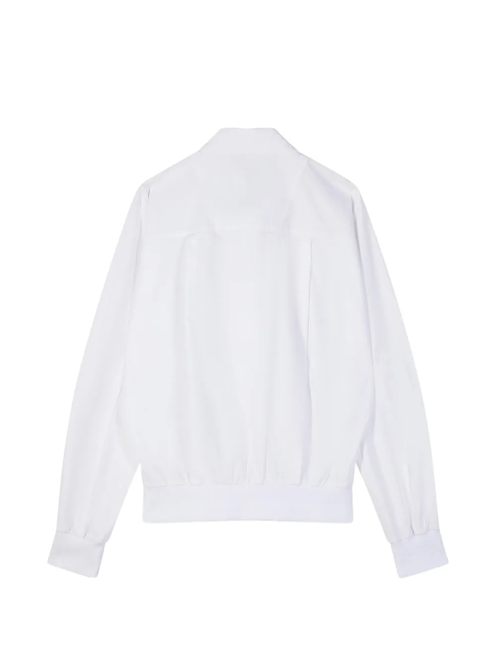 Patrizia Pepe elasticated-hem long-sleeve shirt Wit
