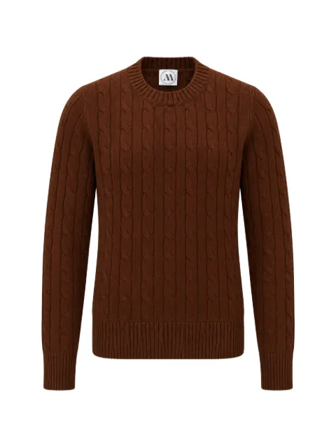 ANDRÈ MAURICE cable-knit crew-neck sweater