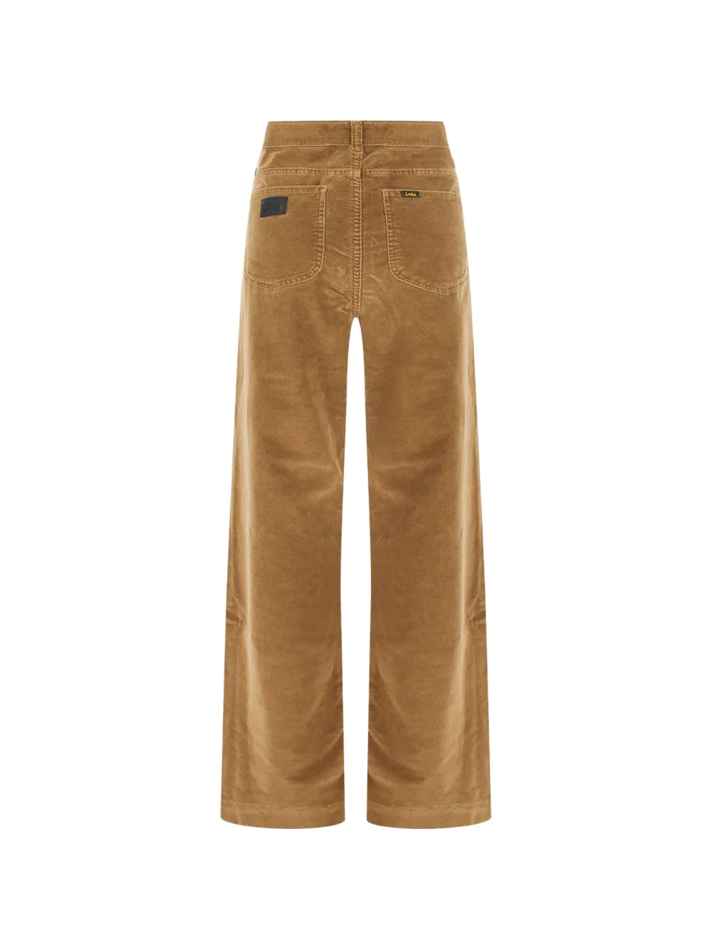 LOIS JEANS Ribfluwelen broek met wijde pijpen Bruin