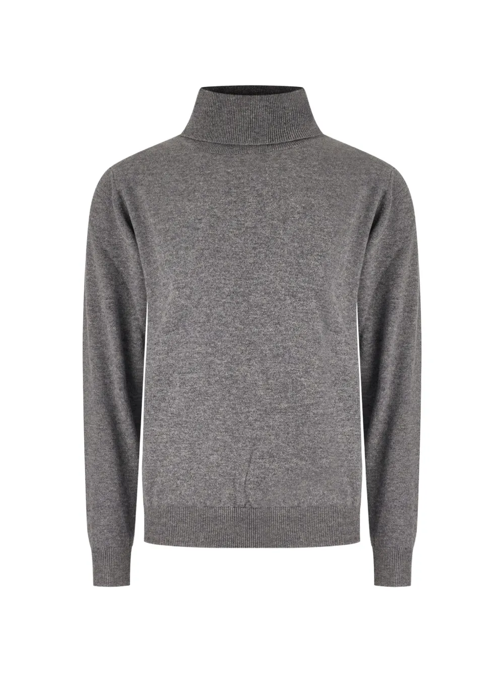 Customer Lovers ribbed-trim turtleneck sweater - Grau