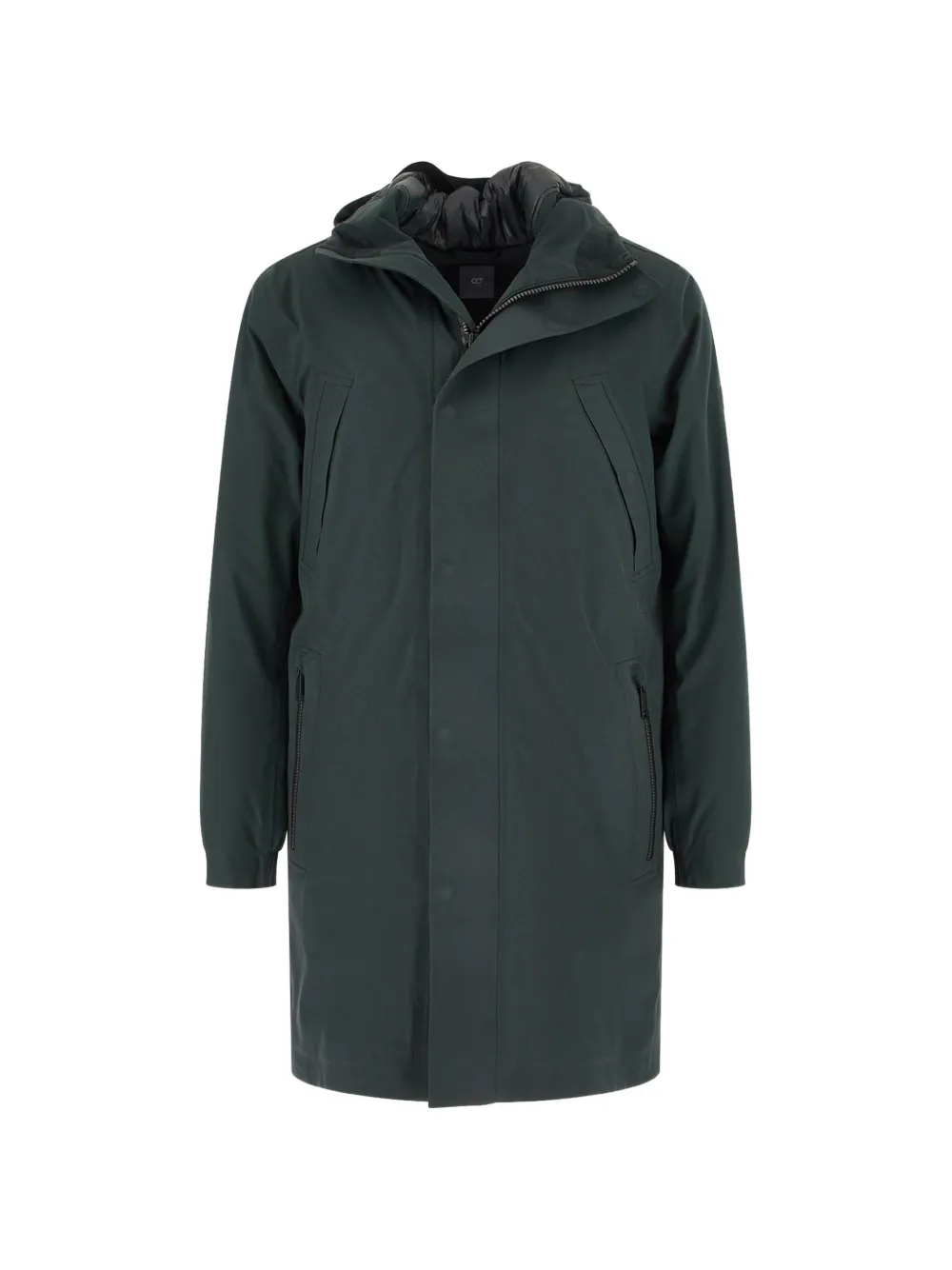 Alphatauri hooded zip-up coat - Grün